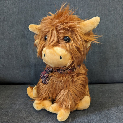 Brown Highland Cow Plush Toy