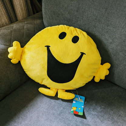 Mr. Happy Plush Pillow - Official Mr. Men Series Merchandise