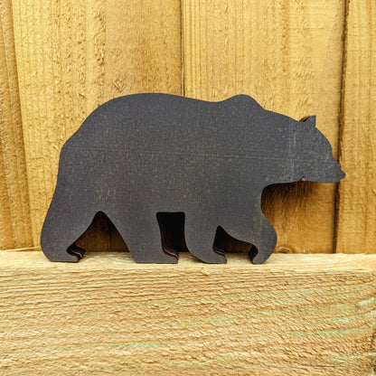 Wooden Bear Artistic Display Décor Sculpture