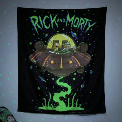 Rick and Morty Vertical Tapestry Poster Flag