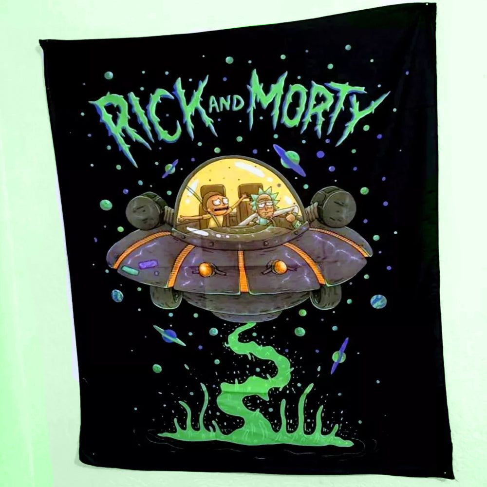 Rick and Morty Vertical Tapestry Poster Flag