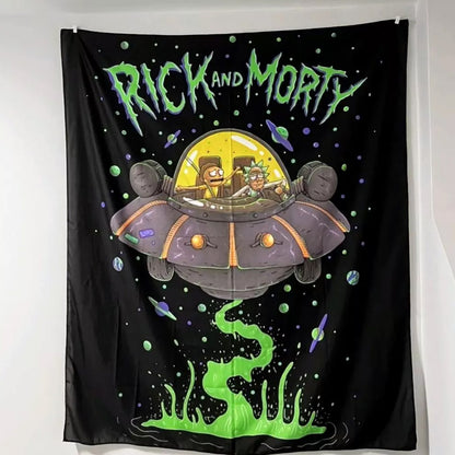 Rick and Morty Vertical Tapestry Poster Flag